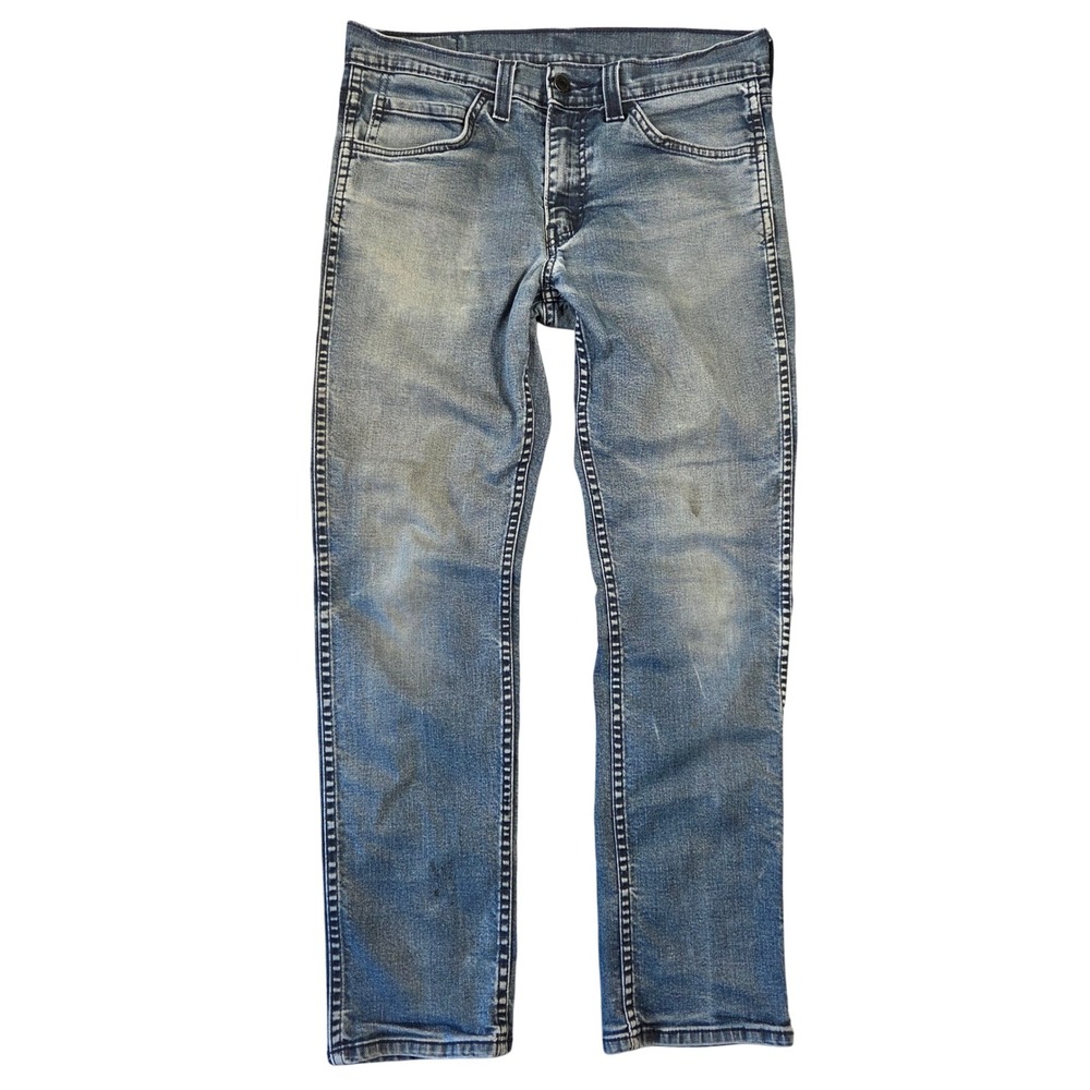 Levis 511 Slim Fit Jeans Mens 31x30 Light Wash Denim Retro Western Cowboy Casual